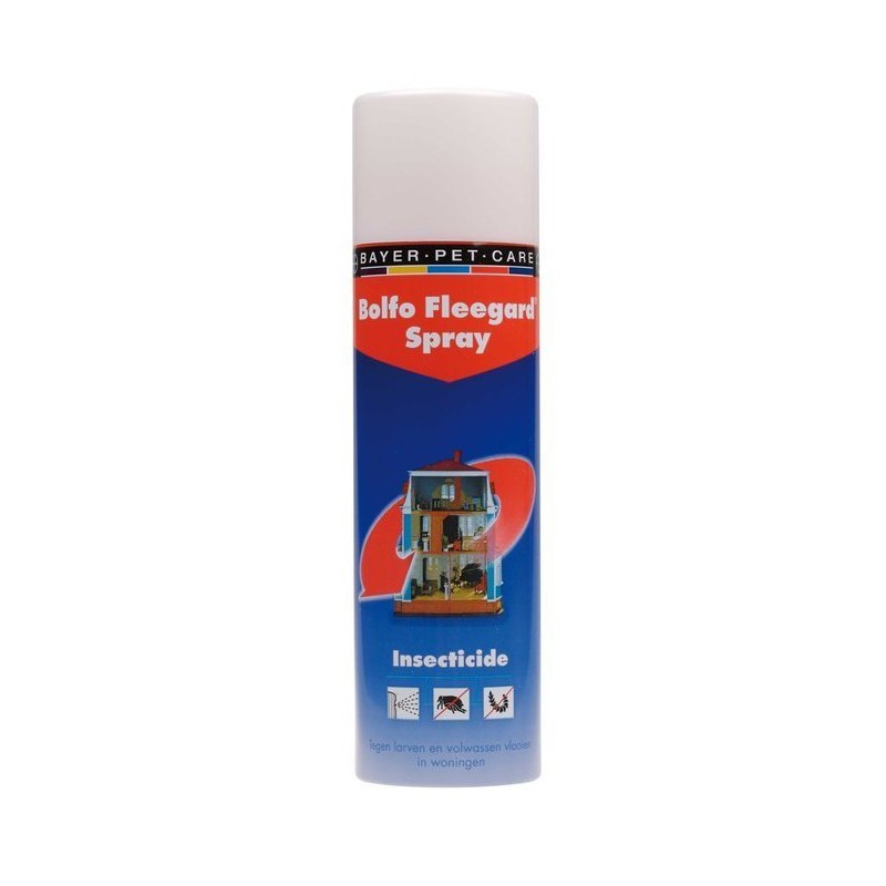 Bolfo Fleegard Spray™ – Aérosol antipuces pour l'habitat – Bayer /  Direct-Vet