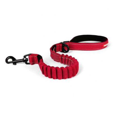 EzyDog - Laisse Zero Shock pour chien 64 cm Rouge