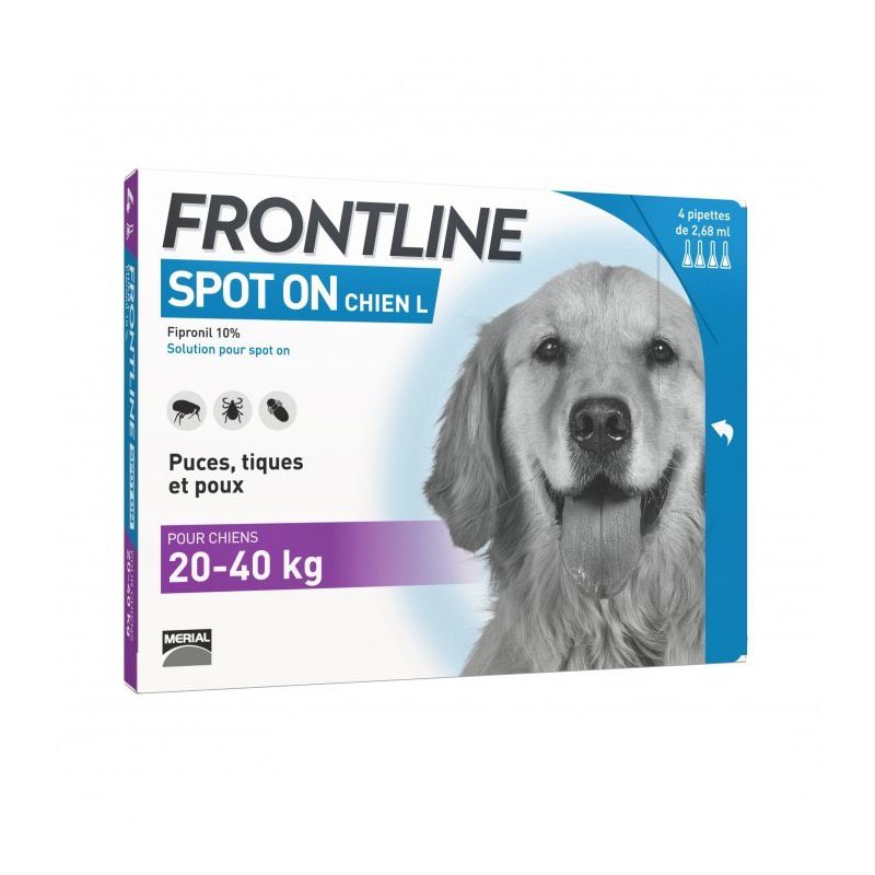 Frontline Combo™ - Pipettes anti-tiques, puces et poux pour chiens