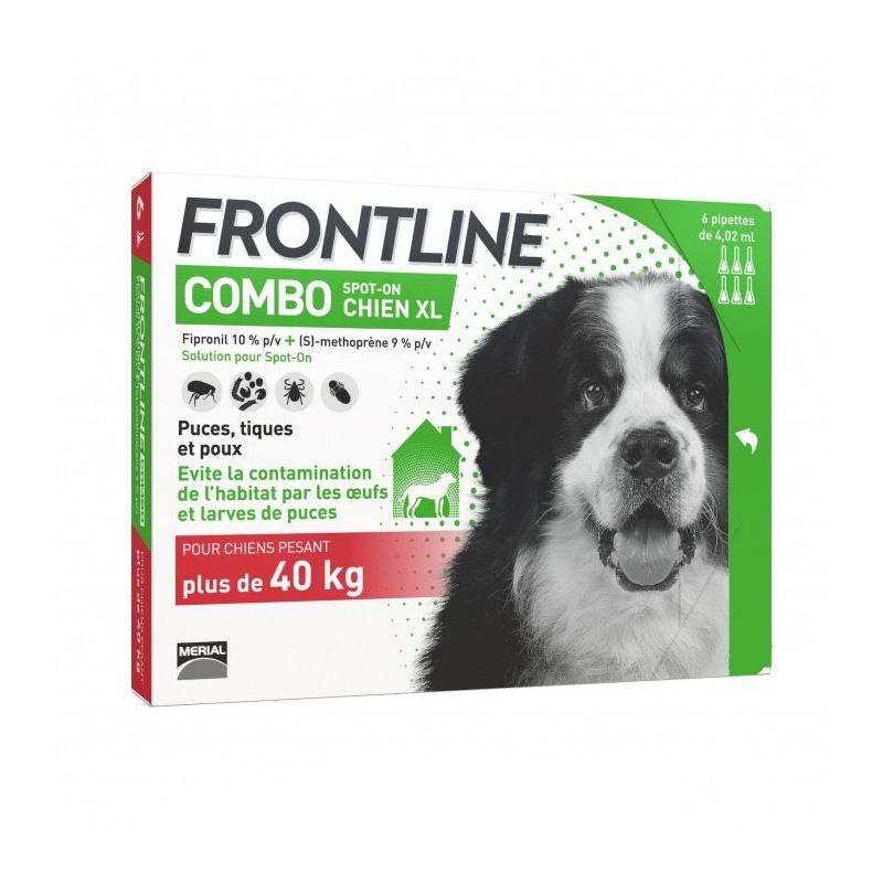 Frontline Combo™ - Pipettes anti-tiques, puces et poux pour chiens