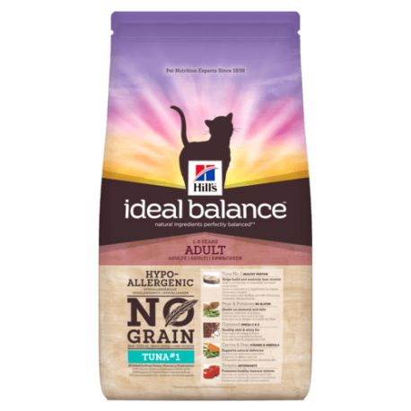 Hill's Ideal Balance Feline Adult No Grain Thon Pomme de terre