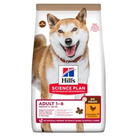 Hill's Science Plan Canine Adult Medium No Grain Poulet