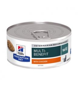 Hill's Prescription Diet w/d Feline émincé au poulet - Boîtes