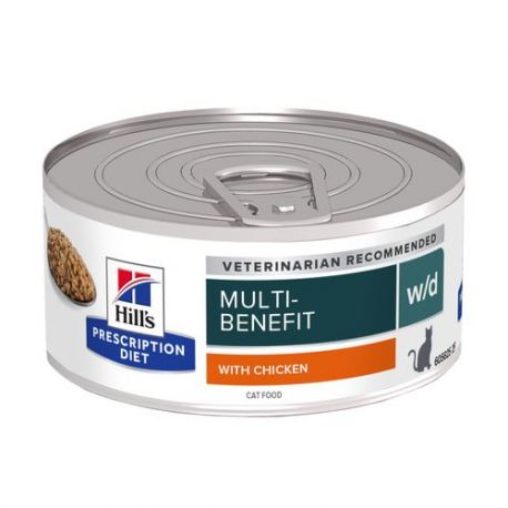 Hill's Prescription Diet w/d Feline émincé au poulet - Boîtes