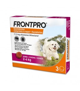 Frontpro - Comprimés anti-puces et anti-tiques pour chiens