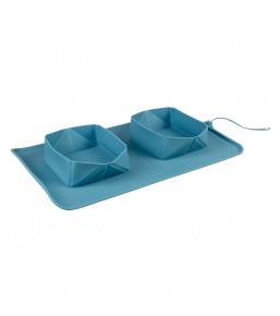 Duo de gamelles enroulables de voyage en silicone