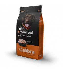 Calibra Expert+ Adult Light + Sterilised Poulet - Croquettes pour chien