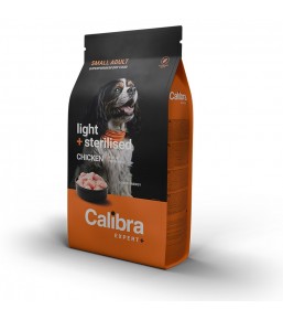 Calibra Expert+ Small Adult Light + Sterilised Poulet - Croquettes pour chien