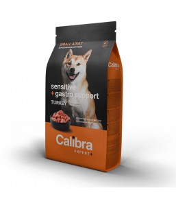 Calibra Expert+ Small Adult Sensitive + Gastro Support Dinde - Croquettes pour chien