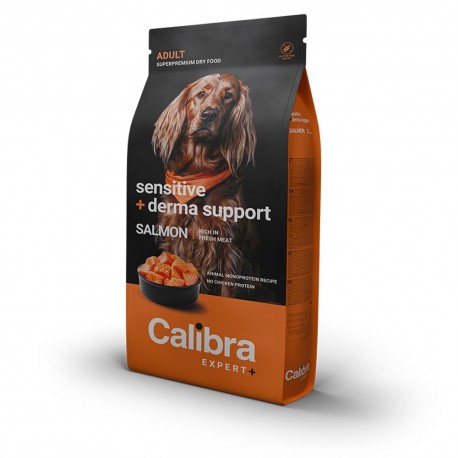 Calibra Expert+ Adult Sensitive + Derma Support Saumon - Croquettes pour chien