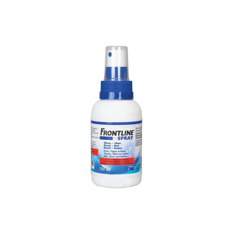 Frontline Spray™ - Anti-tiques, puces et poux pour chats et chiens - Merial  / Direct-Vet